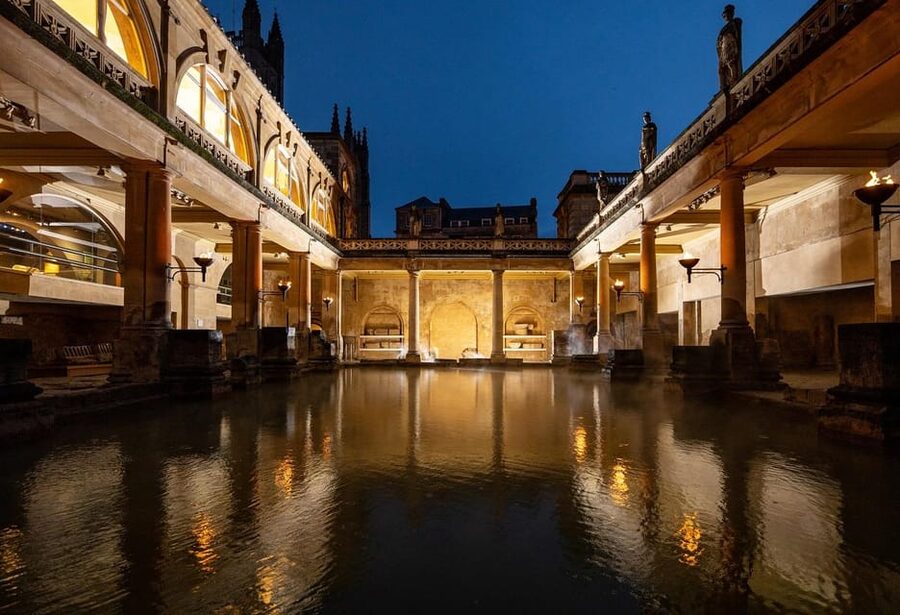 Bath: Roman Baths Entry Ticket with Audio Guide - Explore heated rooms, massage areas, and plunge pools