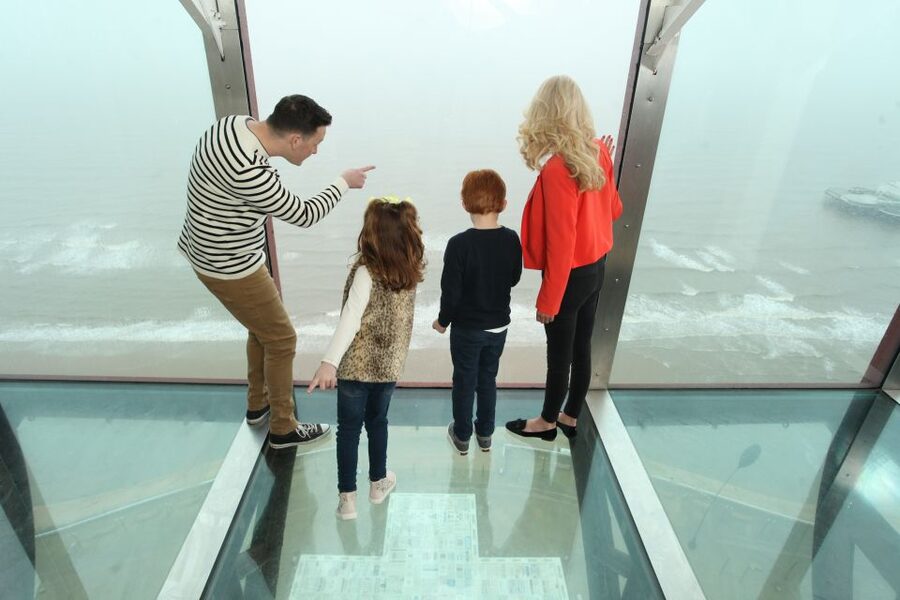 Blackpool: Tower Eye Entry Ticket - Stepping onto the 5 cm glass SkyWalk