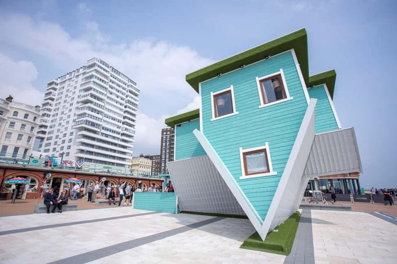 Brighton: Upside Down House Entry Ticket - Exploring the turquoise beach house room by room