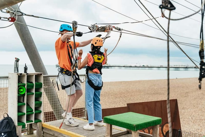 Brighton: Zip Wire Experience Ticket - Safety checks and the staff approach