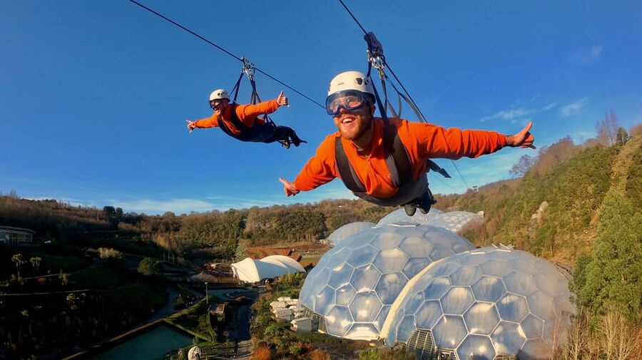 Cornwall: Eden Project Zip Wire Experience - What happens during the one-hour experience