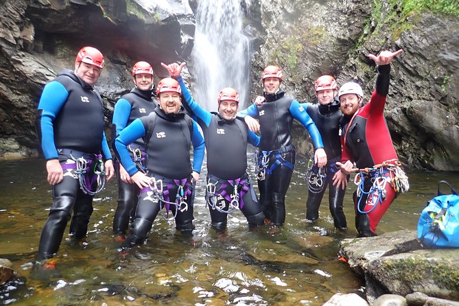 Discover Canyoning at Bruar Falls - Jumps, slides, and waterfall abseils