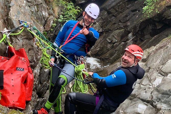 Discover Canyoning at Bruar Falls - The Canyoning Company keeps the group personal