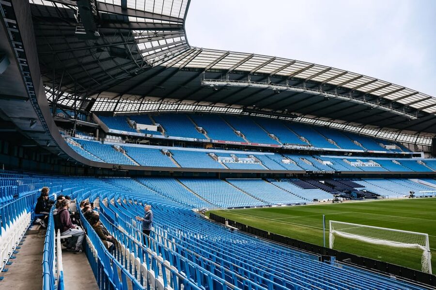 Etihad Stadium: The Manchester City Stadium Tour - The City Story begins behind the scenes