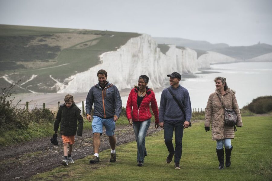 From Brighton: Seven Sisters and South Downs Tour - Middle Farm for coffee, food, and a rural pause
