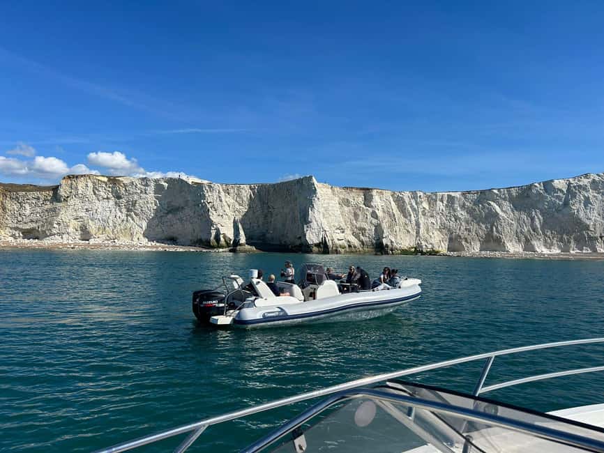 From Brighton: Seven Sisters Boat Tour - The Seven Sisters Turnaround and Music on the Way Back
