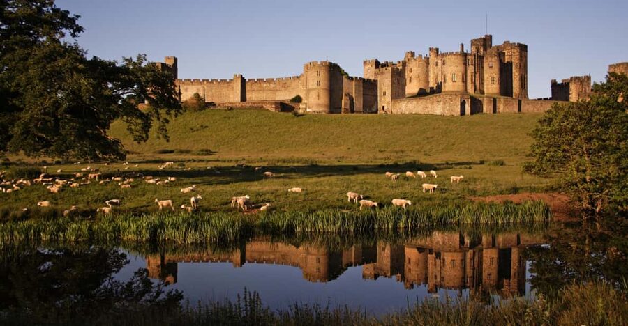 From Edinburgh: Holy Island, Alnwick Castle & Northumbria - The road through Bamburgh, Flodden, and Coldstream