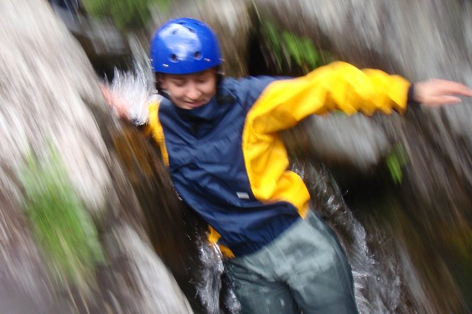 Ghyll Scrambling Water Adventure in the Lake District - Wetsuits, helmets, and the first shock of cold water