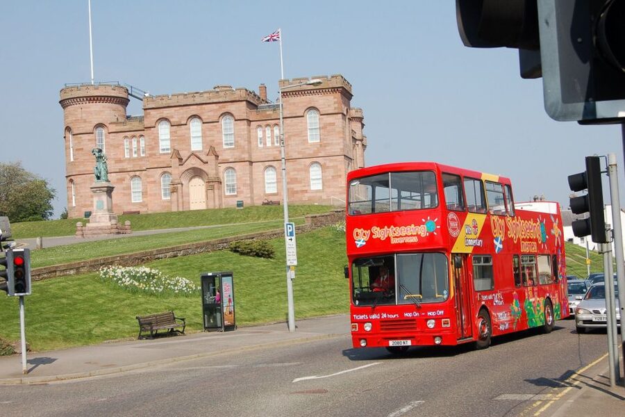 Inverness: City Sightseeing Hop-On Hop-Off Bus Tour - A quick first look at Inverness from the upper deck