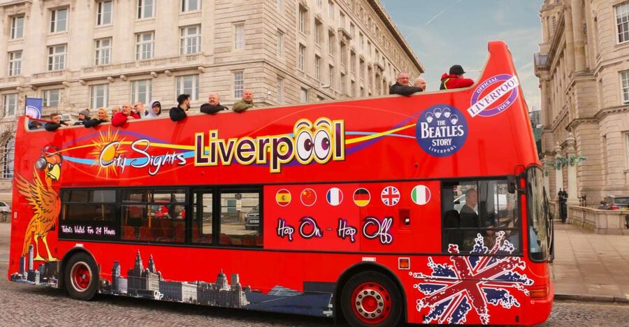 Liverpool: Open-Top Sightseeing Hop-On Hop-Off Bus Tour - Royal Albert Dock and the waterfront opening