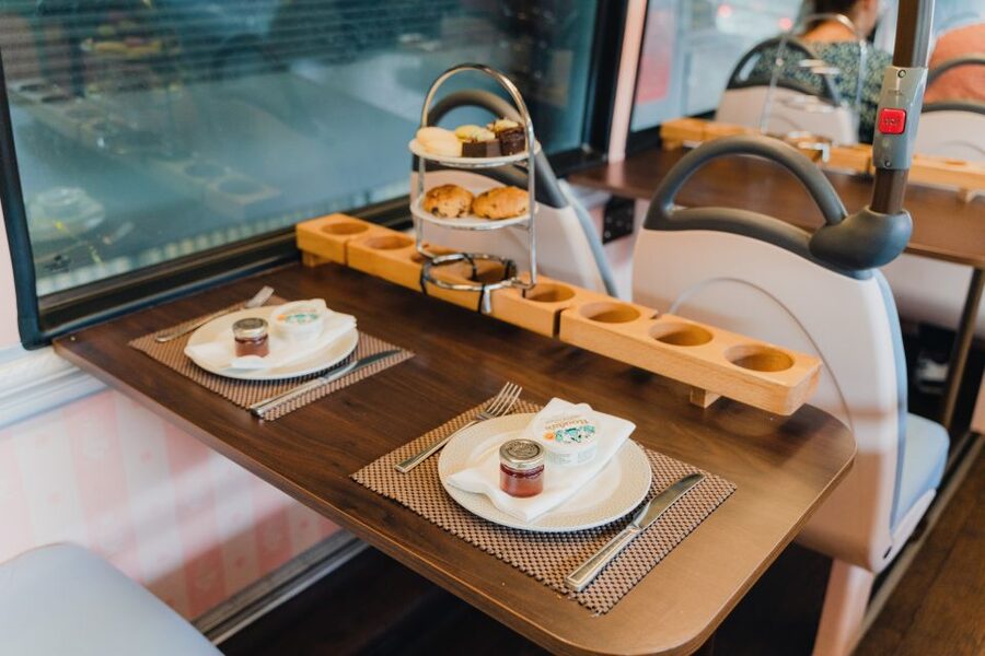 London: Afternoon Tea Bus with a Glass of Prosecco - What the price of $64 really buys