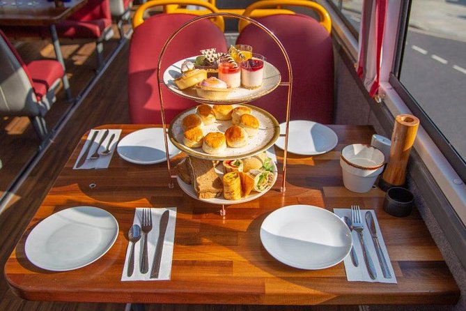 London Afternoon Tea Bus with Panoramic Tour - The London Eye and the South Bank view