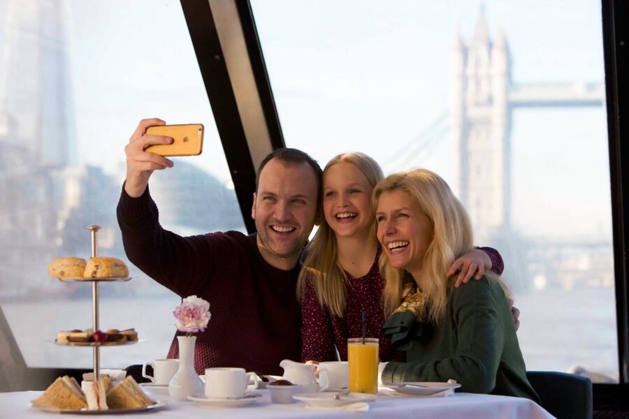 London: Afternoon Tea Cruise on the River Thames - The London Eye and Houses of Parliament