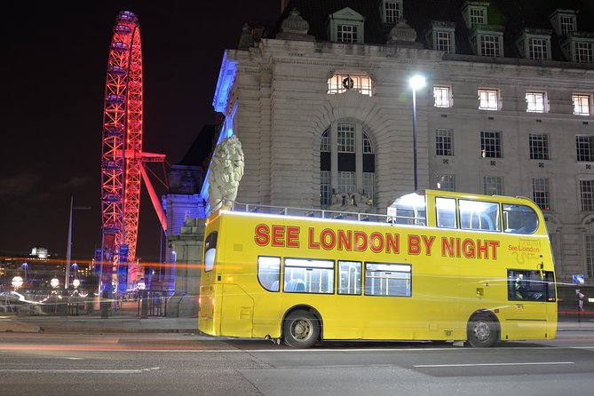 London by Night Sightseeing Tour - Open Top Bus - Tower Bridge, the London Eye, and the Thames
