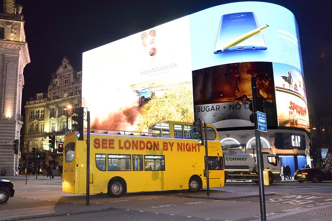 London by Night Sightseeing Tour - Open Top Bus - The upper deck is worth the cold