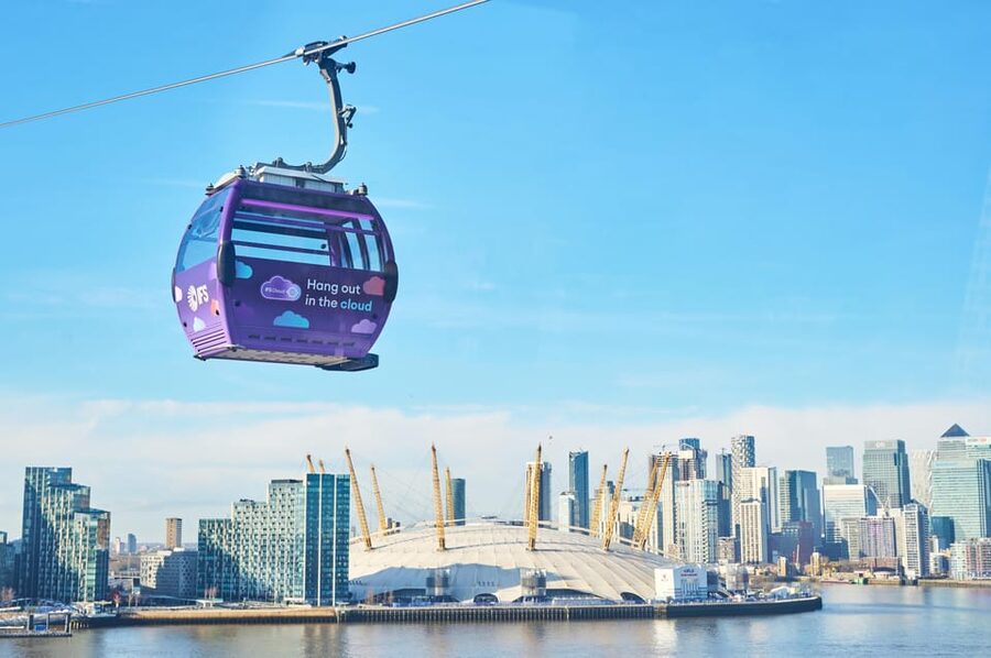 London: IFS Cloud Cable Car - Choosing between daytime, sunset, and night flights