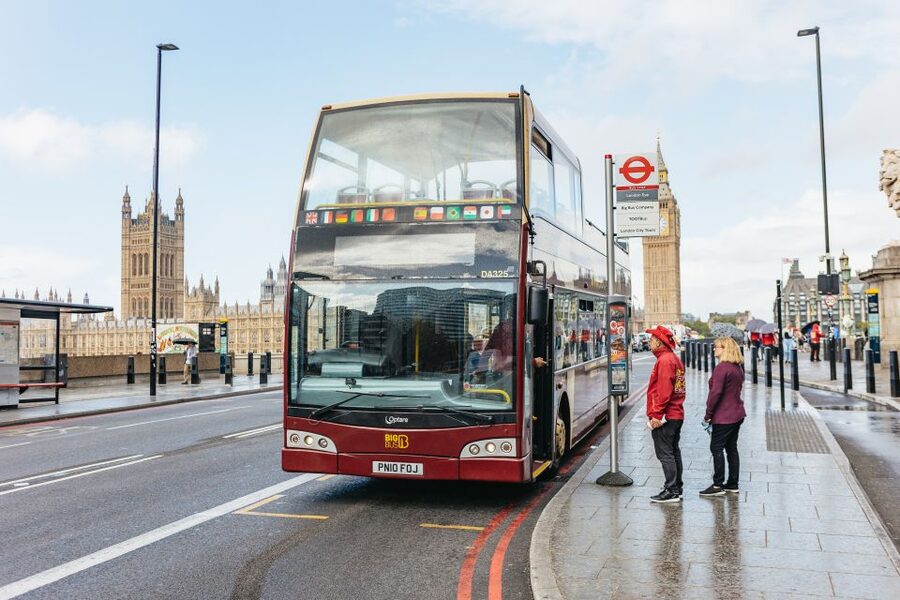 London: London Eye, River Cruise, & Hop-on Hop-off Bus Tour - Riding the open-top Big Bus through central London