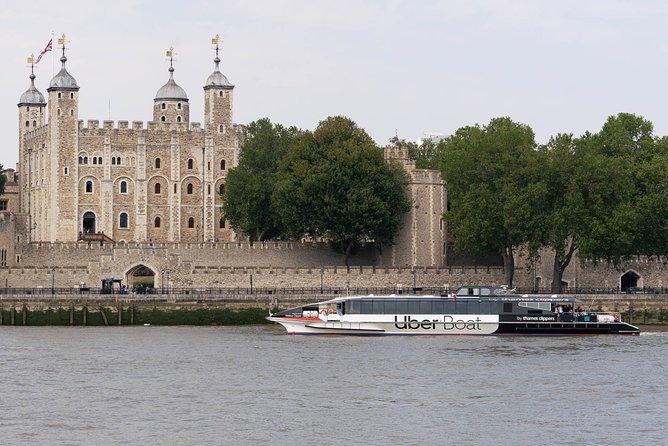 London: Uber Boat - Single Journey River Thames Cruise - The Tower, HMS Belfast, and Tower Bridge