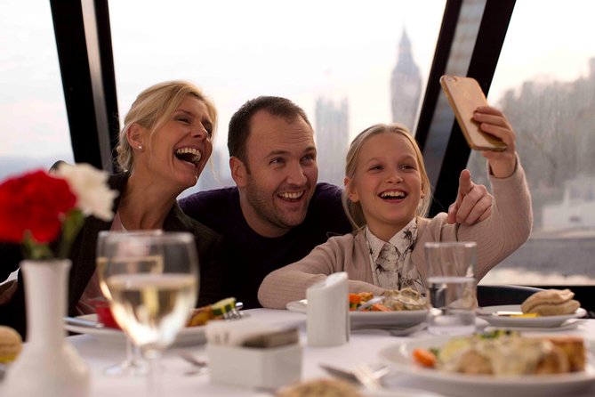 Lunch River Cruise on the Thames with 2-Course Meal - The indoor saloon and assigned seating