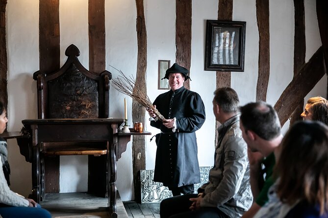Shakespeare's Schoolroom & Guildhall Entry Ticket and Tour - The Tudor lesson with Master Jenkins