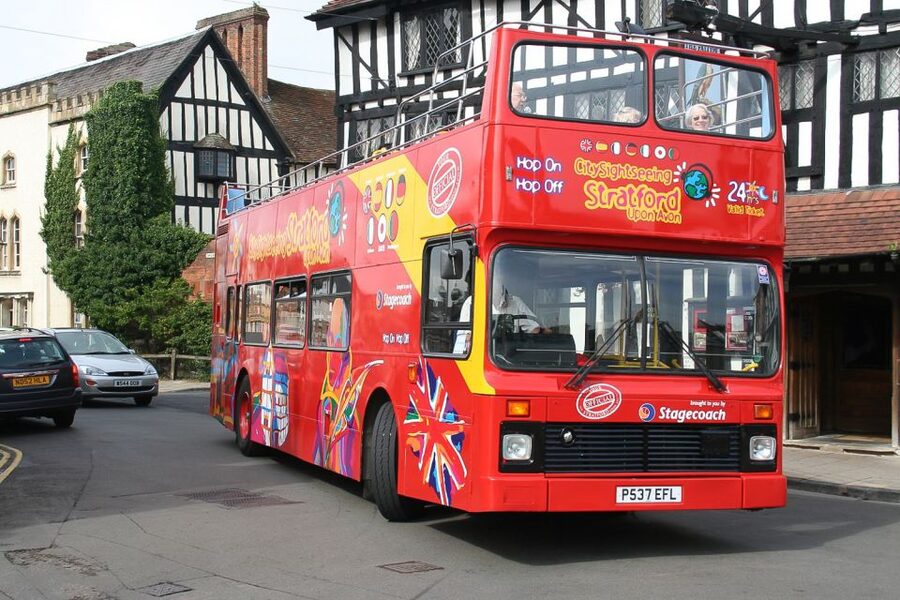 Stratford-upon-Avon:City Sightseeing Hop-On Hop-Off Bus Tour - Key points at a glance