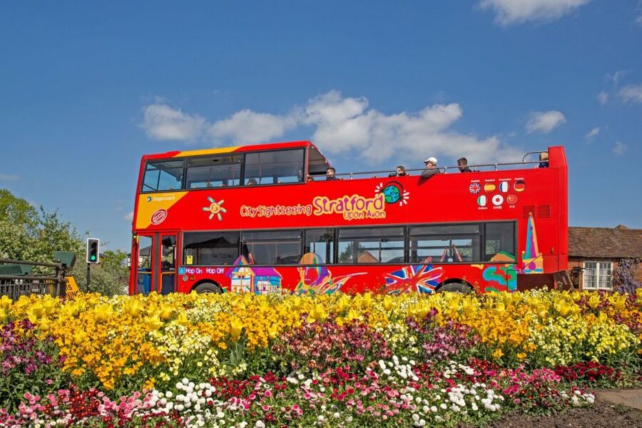 Stratford-upon-Avon:City Sightseeing Hop-On Hop-Off Bus Tour - Stops 4 and 5: New Place, the Guild Chapel, and the Birthplace