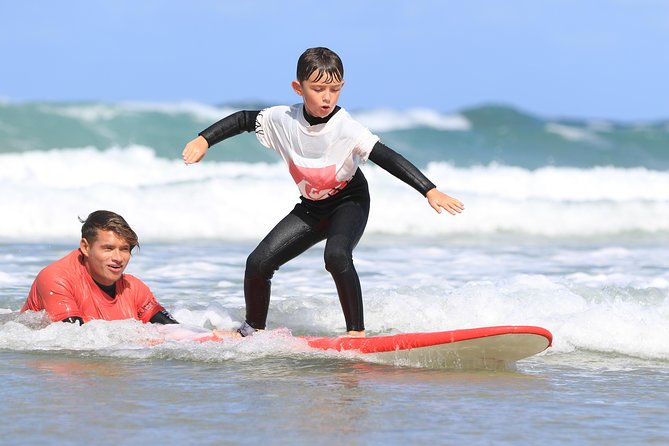 Surf Lesson - Learning the board before chasing waves