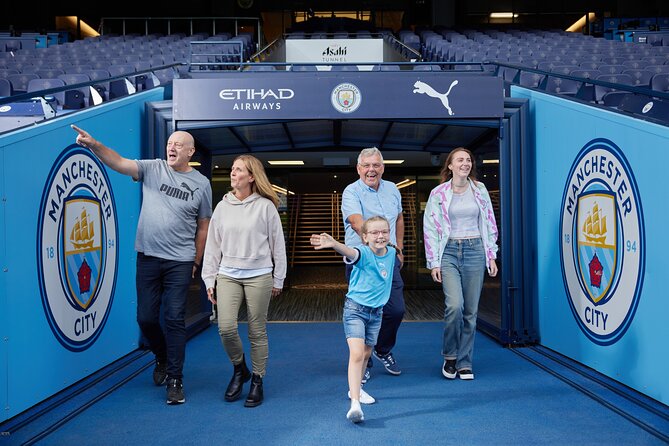 The Manchester City Stadium Tour - Entering Etihad Stadium in Manchester
