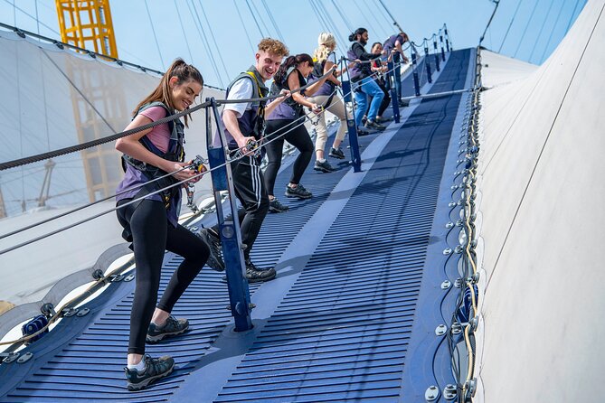 Up at The O2: Daytime Climb with Guided Tour with Panoramic Views - The 28-degree ascent to the roof