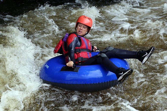Whitewater River Tubing in Llangollen - Calm stretches, rocky patches, and white water
