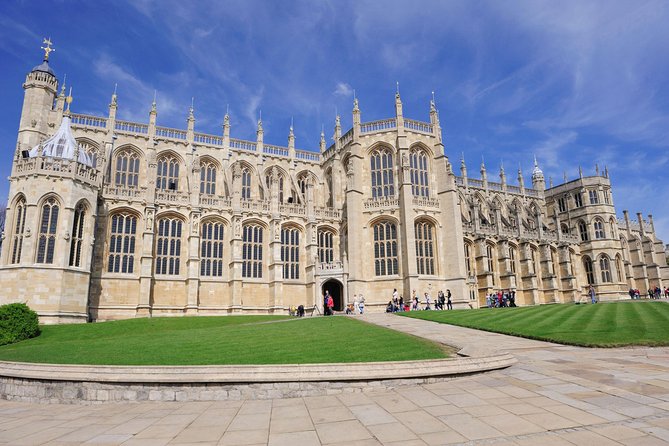 Windsor Castle Tour from London with Transportation & Audio Guide - Windsor Castle on the hill above the Thames